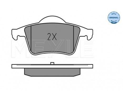 Brake Pad Set, disc brake MEYLE-ORIGINAL Quality 025 230 7616, Image 2