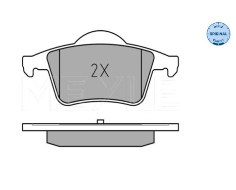 Brake Pad Set, disc brake MEYLE-ORIGINAL Quality 025 230 7616, Image 3