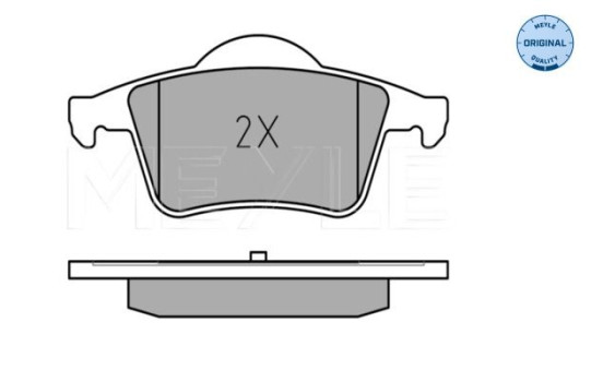 Brake Pad Set, disc brake MEYLE-ORIGINAL Quality 025 230 7616, Image 3