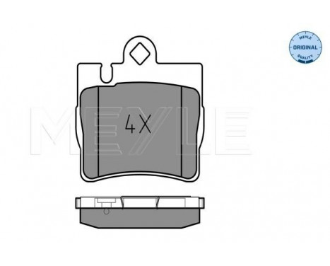 Brake Pad Set, disc brake MEYLE-ORIGINAL Quality 025 230 7815