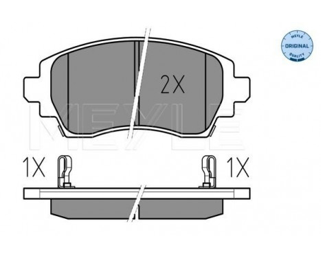 Brake Pad Set, disc brake MEYLE-ORIGINAL Quality 025 230 8818/W