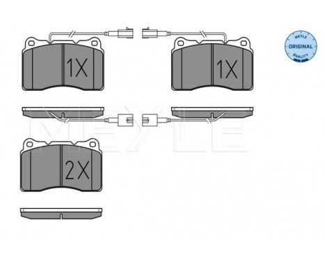 Brake Pad Set, disc brake MEYLE-ORIGINAL Quality 025 230 9216/W