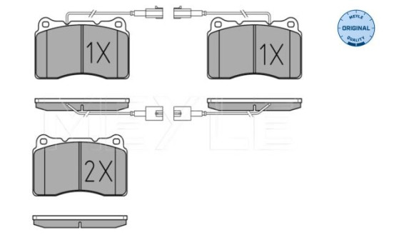 Brake Pad Set, disc brake MEYLE-ORIGINAL Quality 025 230 9216/W, Image 2