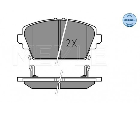 Brake Pad Set, disc brake MEYLE-ORIGINAL Quality 025 230 9416/W