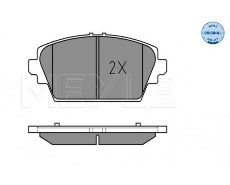 Brake Pad Set, disc brake MEYLE-ORIGINAL Quality 025 230 9416/W, Image 2