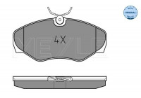 Brake Pad Set, disc brake MEYLE-ORIGINAL Quality 025 230 9918