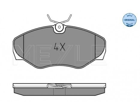 Brake Pad Set, disc brake MEYLE-ORIGINAL Quality 025 230 9918