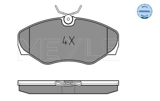 Brake Pad Set, disc brake MEYLE-ORIGINAL Quality 025 230 9918