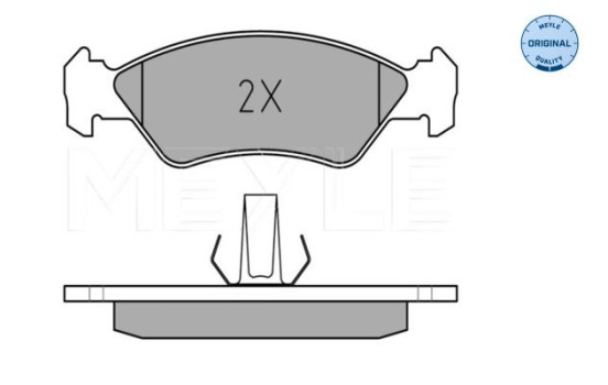 Brake Pad Set, disc brake MEYLE-ORIGINAL Quality 025 231 0217, Image 2
