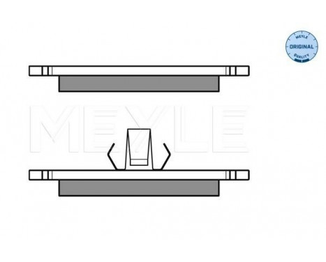 Brake Pad Set, disc brake MEYLE-ORIGINAL Quality 025 231 0315, Image 2