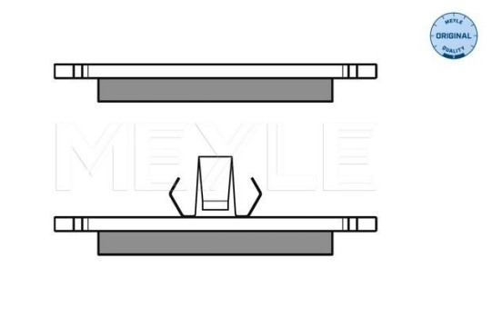 Brake Pad Set, disc brake MEYLE-ORIGINAL Quality 025 231 0315, Image 2