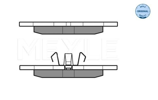 Brake Pad Set, disc brake MEYLE-ORIGINAL Quality 025 231 1218, Image 2