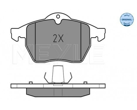 Brake Pad Set, disc brake MEYLE-ORIGINAL Quality 025 231 1619/W