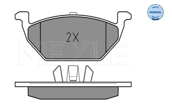 Brake Pad Set, disc brake MEYLE-ORIGINAL Quality 025 231 3019/A