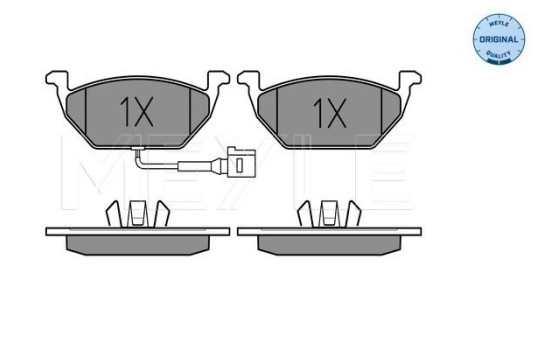 Brake Pad Set, disc brake MEYLE-ORIGINAL Quality 025 231 3119/W