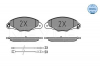 Brake Pad Set, disc brake MEYLE-ORIGINAL Quality 025 231 3518/W
