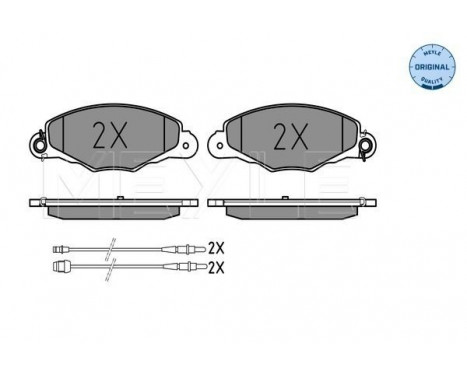 Brake Pad Set, disc brake MEYLE-ORIGINAL Quality 025 231 3518/W