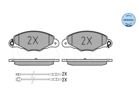 Brake Pad Set, disc brake MEYLE-ORIGINAL Quality 025 231 3518/W, Image 2