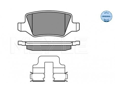 Brake Pad Set, disc brake MEYLE-ORIGINAL Quality 025 231 3814