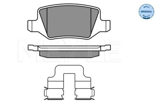 Brake Pad Set, disc brake MEYLE-ORIGINAL Quality 025 231 3814