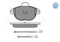 Brake Pad Set, disc brake MEYLE-ORIGINAL Quality 025 231 4617/W