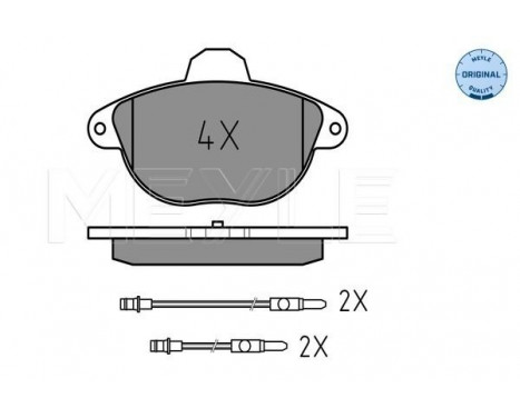 Brake Pad Set, disc brake MEYLE-ORIGINAL Quality 025 231 4617/W