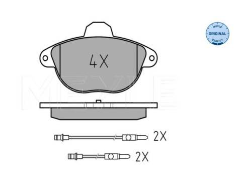 Brake Pad Set, disc brake MEYLE-ORIGINAL Quality 025 231 4617/W