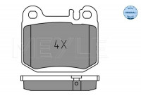 Brake Pad Set, disc brake MEYLE-ORIGINAL Quality 025 231 5715