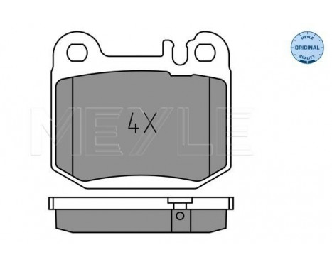 Brake Pad Set, disc brake MEYLE-ORIGINAL Quality 025 231 5715