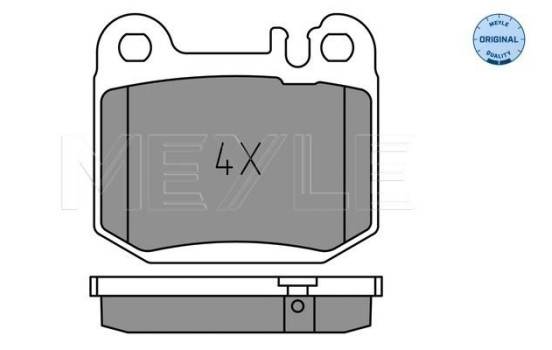 Brake Pad Set, disc brake MEYLE-ORIGINAL Quality 025 231 5715