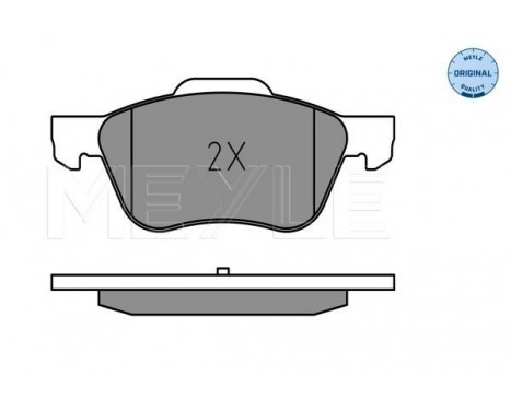 Brake Pad Set, disc brake MEYLE-ORIGINAL Quality 025 231 6017, Image 2