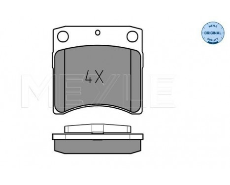 Brake Pad Set, disc brake MEYLE-ORIGINAL Quality 025 231 7618/W