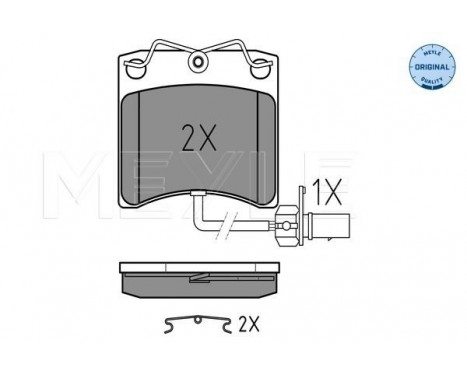 Brake Pad Set, disc brake MEYLE-ORIGINAL Quality 025 231 7618/W, Image 2