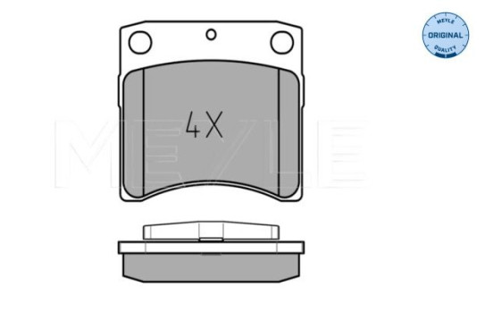 Brake Pad Set, disc brake MEYLE-ORIGINAL Quality 025 231 7618/W, Image 2