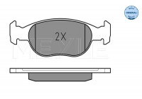 Brake Pad Set, disc brake MEYLE-ORIGINAL Quality 025 231 8118