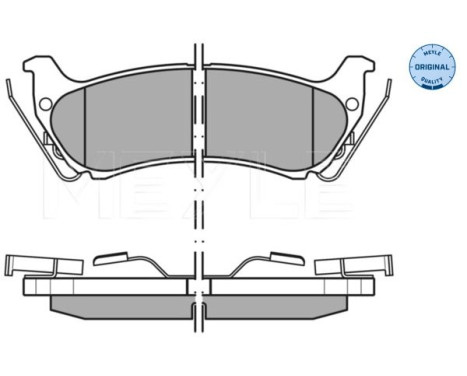 Brake Pad Set, disc brake MEYLE-ORIGINAL Quality 025 231 9017/W, Image 4