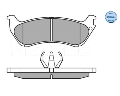 Brake Pad Set, disc brake MEYLE-ORIGINAL Quality 025 231 9017/W, Image 4
