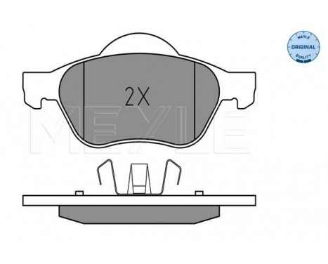 Brake Pad Set, disc brake MEYLE-ORIGINAL Quality 025 232 1518