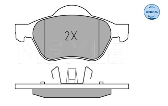 Brake Pad Set, disc brake MEYLE-ORIGINAL Quality 025 232 1518, Image 2