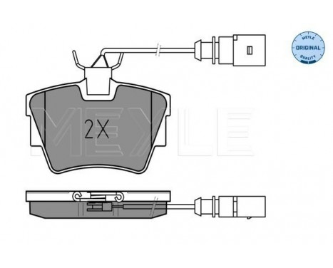 Brake Pad Set, disc brake MEYLE-ORIGINAL Quality 025 232 2416/W