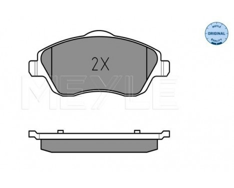 Brake Pad Set, disc brake MEYLE-ORIGINAL Quality 025 232 2517