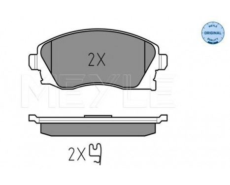 Brake Pad Set, disc brake MEYLE-ORIGINAL Quality 025 232 2517, Image 2