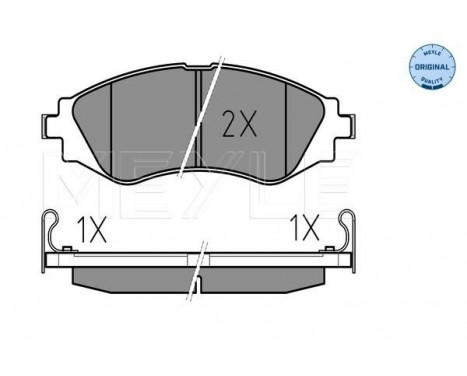 Brake Pad Set, disc brake MEYLE-ORIGINAL Quality 025 232 3417/W