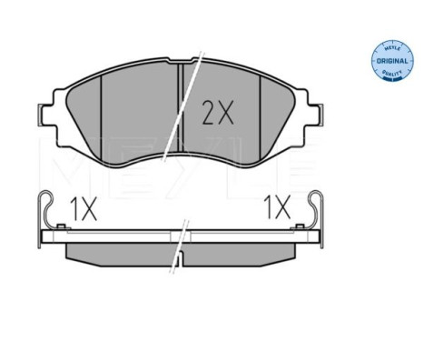 Brake Pad Set, disc brake MEYLE-ORIGINAL Quality 025 232 3417/W, Image 2