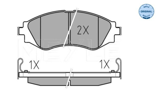 Brake Pad Set, disc brake MEYLE-ORIGINAL Quality 025 232 3417/W, Image 2