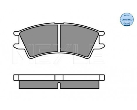 Brake Pad Set, disc brake MEYLE-ORIGINAL Quality 025 232 3816/W