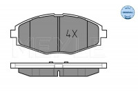 Brake Pad Set, disc brake MEYLE-ORIGINAL Quality 025 232 4117