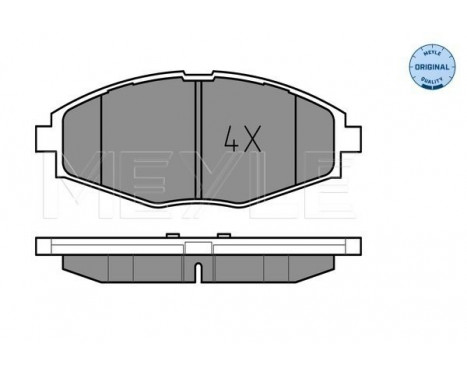 Brake Pad Set, disc brake MEYLE-ORIGINAL Quality 025 232 4117