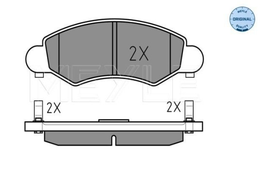 Brake Pad Set, disc brake MEYLE-ORIGINAL Quality 025 232 5316/W, Image 2