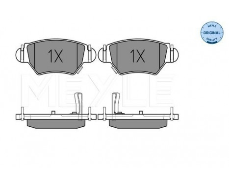 Brake Pad Set, disc brake MEYLE-ORIGINAL Quality 025 232 5817/W